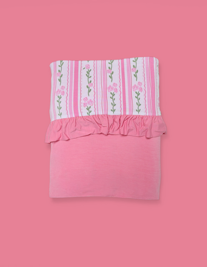 FOREVER FLORAL DREAM RUFFLE BLANKET